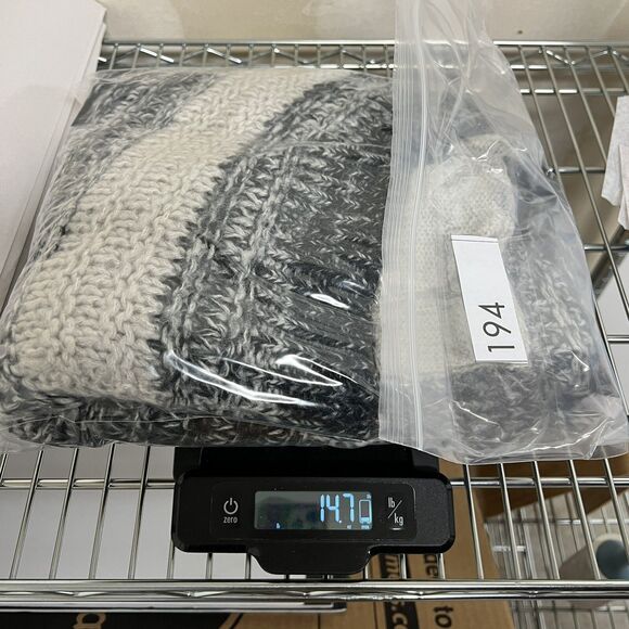 Wooden Ships Lagenlook Cardigan S/M Chunky Knit Striped Mohair Wool Open Front - Picture 13 of 13